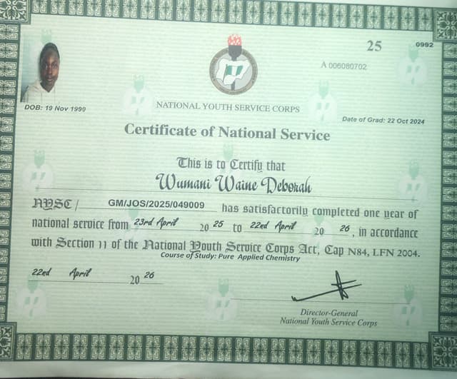 Nysc cert